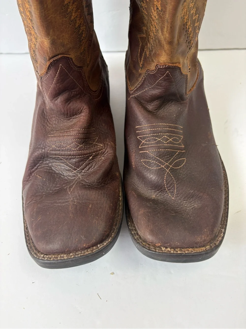 Old West Cowboy Boots Boys Size 7 Thunder Oiled BSY1871
